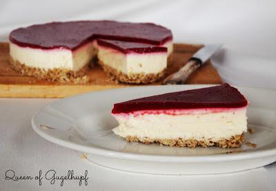 White Chocolate Raspberry Cheesecake, no bake