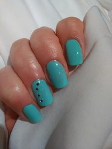 the gel nail polish - play with my mint (Nr. 40)