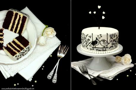 {Lecker Bakery} #Rudelbackenahoi - Hochzeitstorte aus Browniekuchen mit Cream-Cheese-Füllung