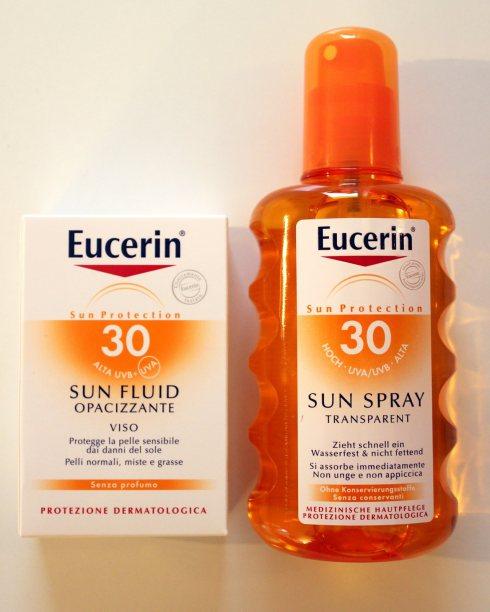 Eucerin Sonnencreme für das Gesicht und Sonnenschutzspray LSF 30 (Gewinn von Eucerin)