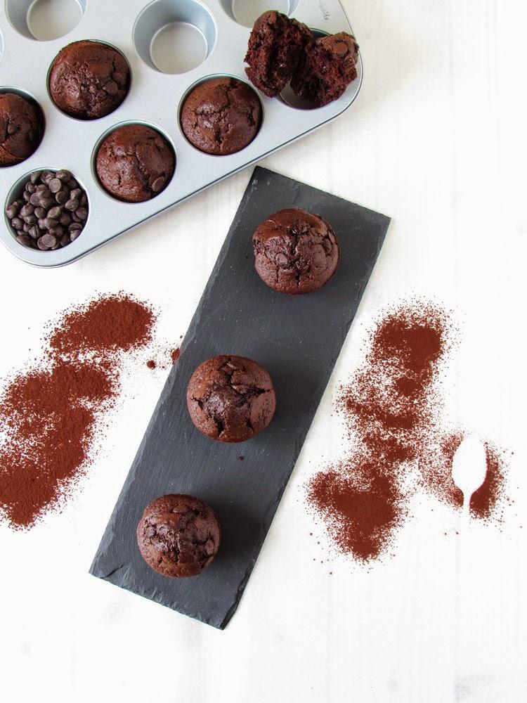 Darkness overload - Double Chocolate Muffins