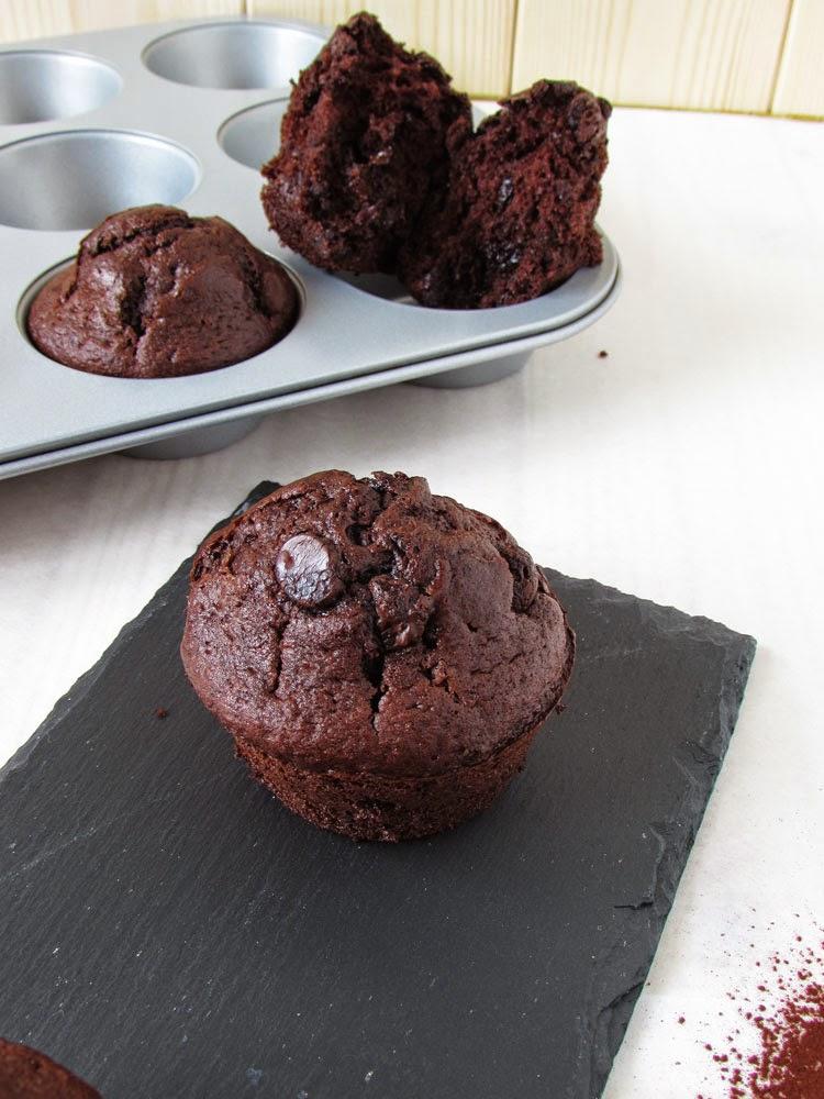 Darkness overload - Double Chocolate Muffins