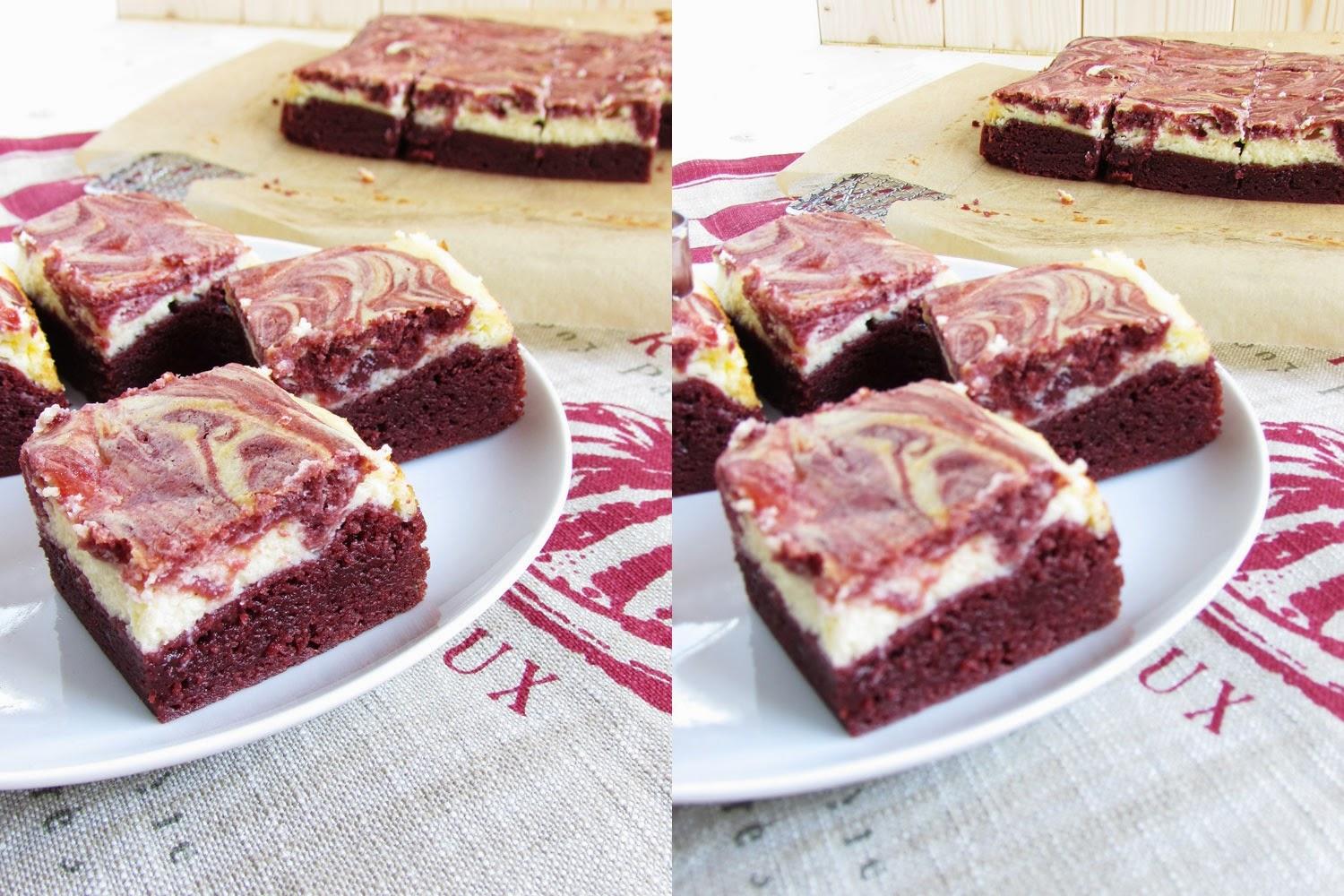 'Mit Liebe gemacht' - Red Velvet Cheesecake Brownies