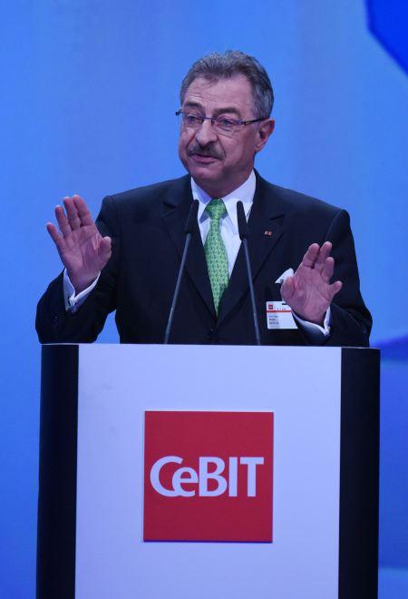 CeBIT 2015,Eröffnung am 15. März 2015, Präsident des BITKOM Prof. Dieter Kempf
