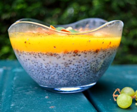 Frühling auf meinem Teller mit Chia-Mango-Kokospudding