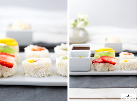 Spring is around the corner: Süße Sushi Platte von Sandra