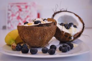 Gefüllte Kokosnuss – oder auch – Sehnsucht nach Urlaub