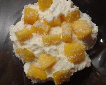 kokoscreme mit mango