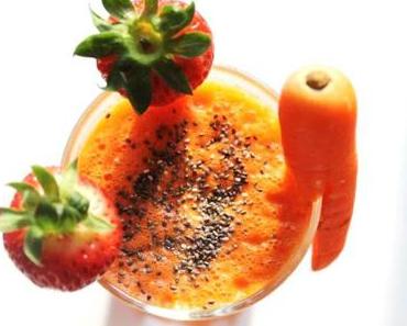 Tuesday-Morning-Mix: Karotte/Erdbeere/Ingwer/Chia