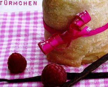 Für besondere Anlässe! Vanille-Streusel-Türmchen mit Himbeeren! Mhhh...