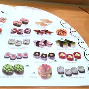 Speisekarte des Sushi Circle - Teil 2