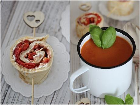 Paprika-Creme-Suppe und Paprika-Serrano-Röllchen ⎨Osterbrunch⎬