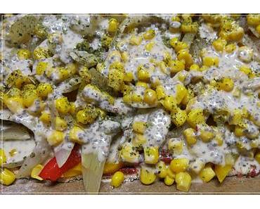 Pizza mit Froschlaich