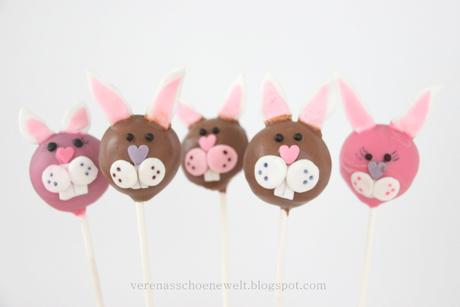 Easter Bunny Cake pops + Tutorial + Linky party!!!