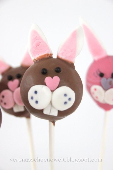 Easter Bunny Cake pops + Tutorial + Linky party!!!