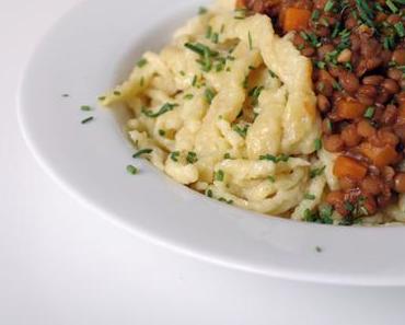 Schwäbische Linsen mit Spätzle