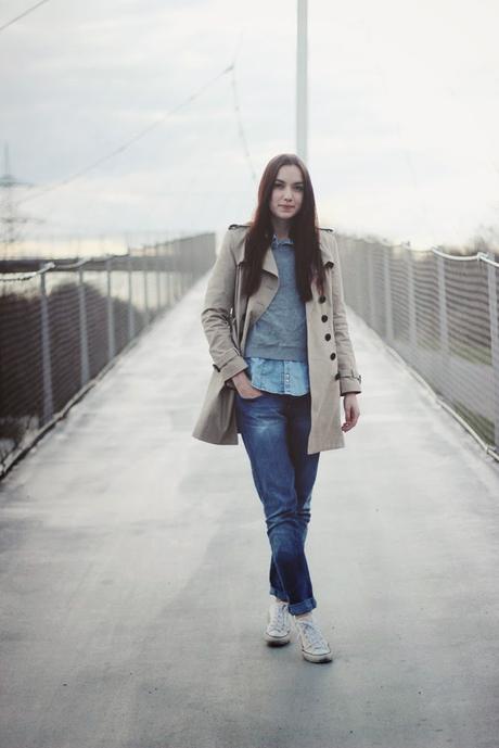 OOTD: Trench + Boyfriendjeans