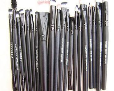 Zeagoo 20pcs make up pinselset profi kosmetikpinsel