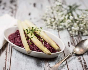 Risotto mit Spargel & Rotwein