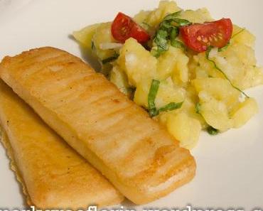 Freitagsfisch… und Kartoffelsalat mit Bärlauch