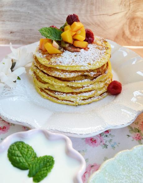 Buttermilch-Pancakes am Morgen vertreiben Kummer und Sorgen!