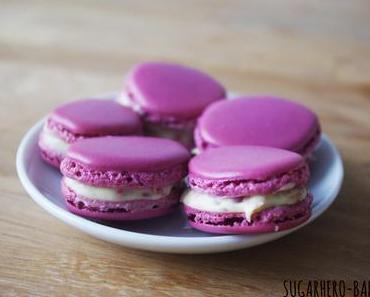 Brombeer-Macarons