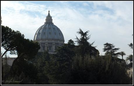 Blick aus dem Garten des Vatican