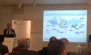 Steve Nadal präsentiert die ACEEE Energy Efficiency Scorecard, Foto: Andreas Kühl