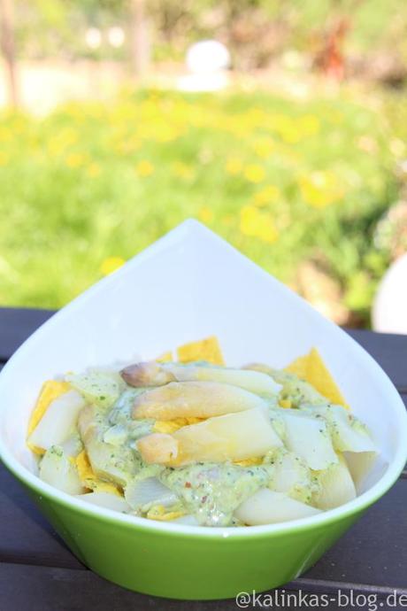 Spargelsalat mit würziger Bärlauch-Mayonnaise