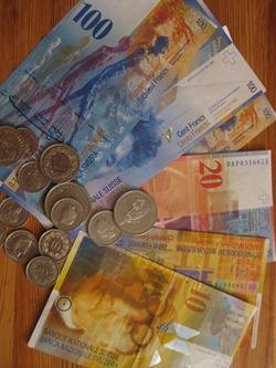 Money-Geld-Schweizer-Franken