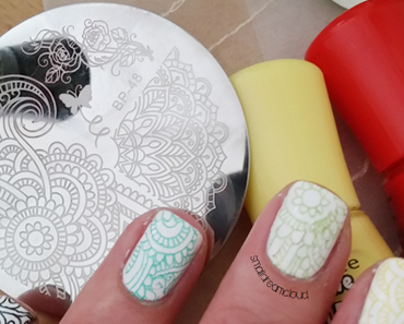 Arabesque Patterns & Peony Stamping Plate*