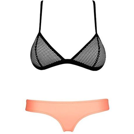 TDOLAH Damen Gaze Bikini-Set Bademoden (EUR36/CN L, orange)