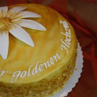 Goldene Hochzeit Motivtorte