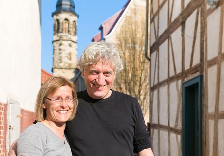 Fühlten sich in Arnstadt sichtlich wohl: Eheleute Gundel und Thomas May aus Halle