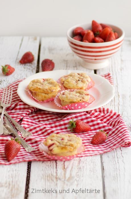 Erdbeer-Cheesecake-Muffins mit Streuseln.... I love it!!!