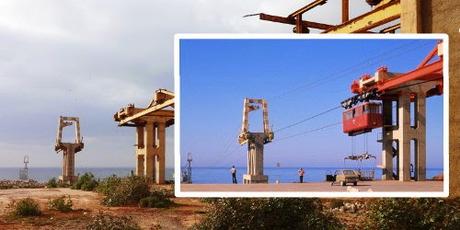 Marokko: einzigartige Hafenbahn in Sidi Ifni