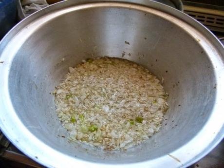 Grüne Foul-Bohnen mit Reis - Foul Khadra bil Ros
