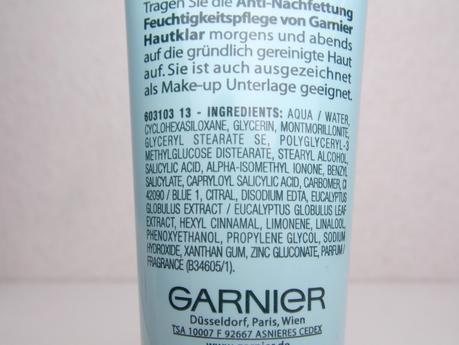[Review] Garnier Hautklar Anti-Nachfettung Feuchtigkeitspflege*