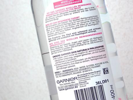 [Review] Garnier Mizellen Reinigungswasser für trockene & empfindliche Haut