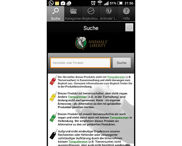 Dank der App >Wer macht´s< Tierversuchsfrei durchs Leben