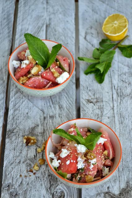 Savoury Wednesday: Feta-Wassermelonensalat mit Minze