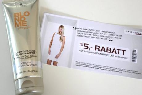 Schwarzkopf blondme Shampoo und 5 € Kliergutschein (Produkttest von Styleboxx)