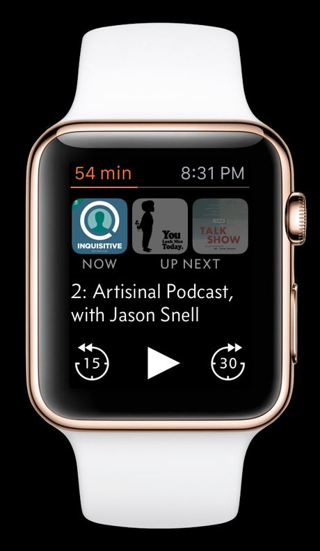 Marco Arment hat seine App Overcast für die Apple Watch deutlich überarbeitet.