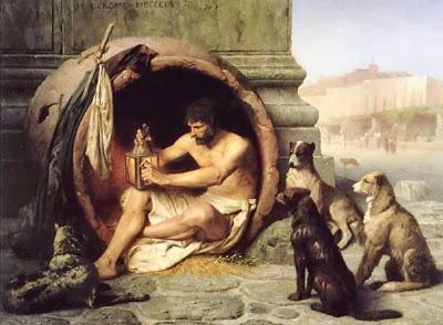 Ich will leben wie Diogenes in der Regentonne!