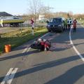 Motorradunfall Stemwede-Levern - 21-jähriger Biker verletzt sich bei SturzBild: Polizei Minden-Lübbecke