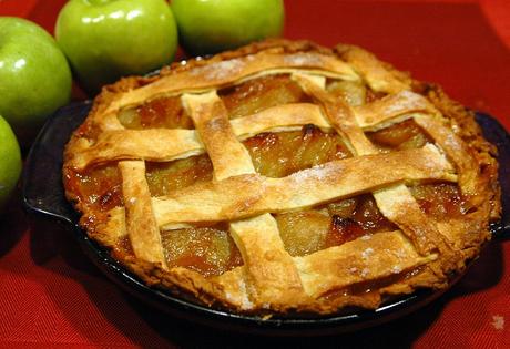 Kuriose Feiertage - 13. Mai -Tag des Apfelkuchens - der amerikanische National Apple Pie Day -  Apple_pie via Wiki Commons