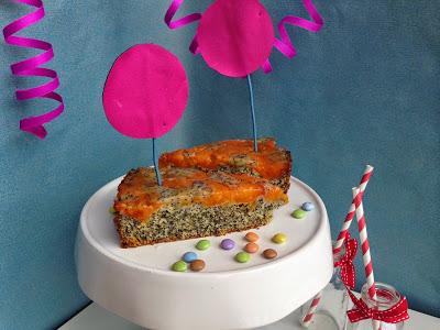Up-Side-Down Cake Aprikosen-Mohn