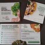 Frischfutter - Lieferservice - vegetarische Gerichte - Büros und Gewerbe Flyer