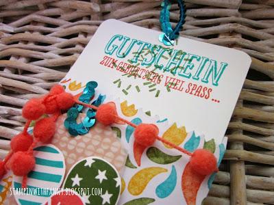 Happy-Birthday-Workshop: Gutschein-Umschlag mit Mini-Leckereientüte