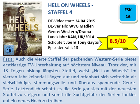 Hell on Wheels - S4 - Bewertung